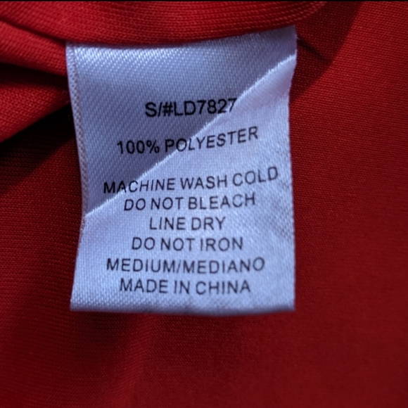 C. Luce gold Polka Dot Coral Pencil Career Dress M - Picture 8 of 8